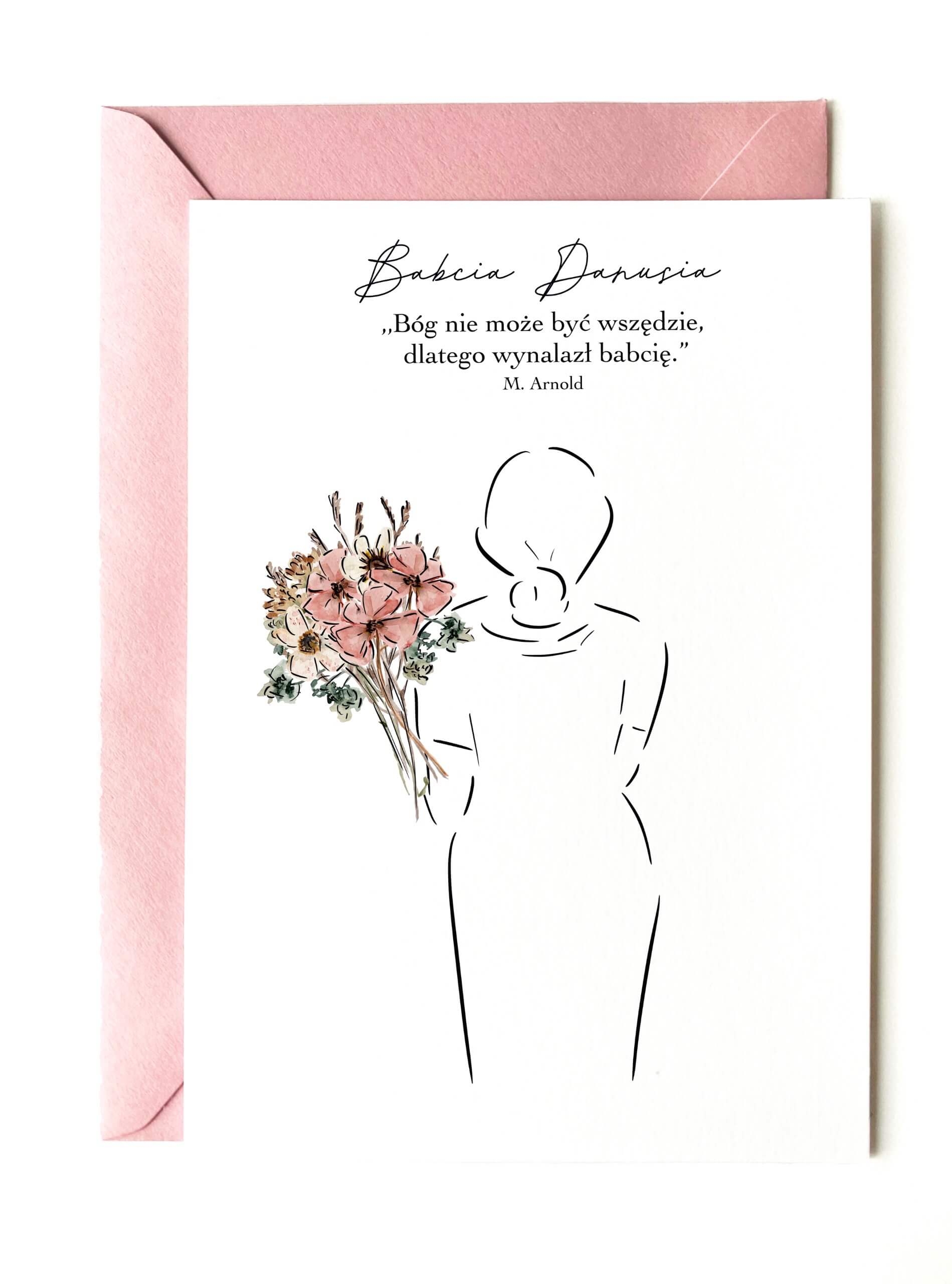 Kartka dla babci na Dzień Babci/imieniny/urodziny babci