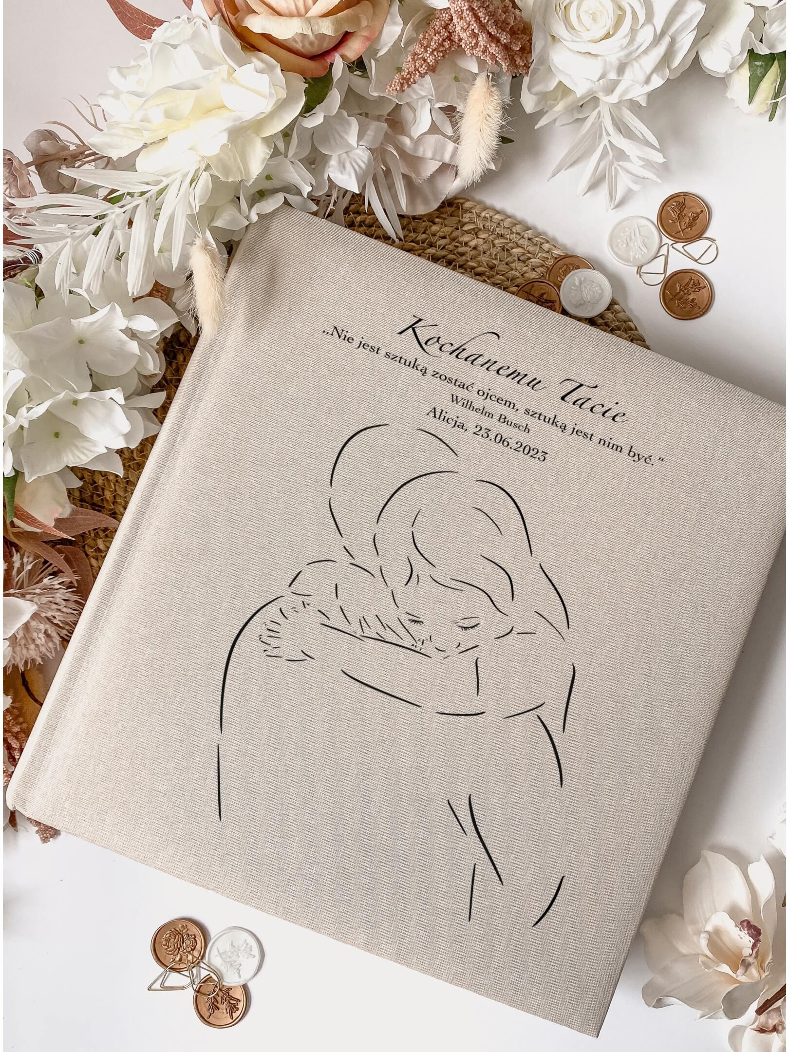 Duży album z okazji Dnia Taty- prezent dla taty od córki