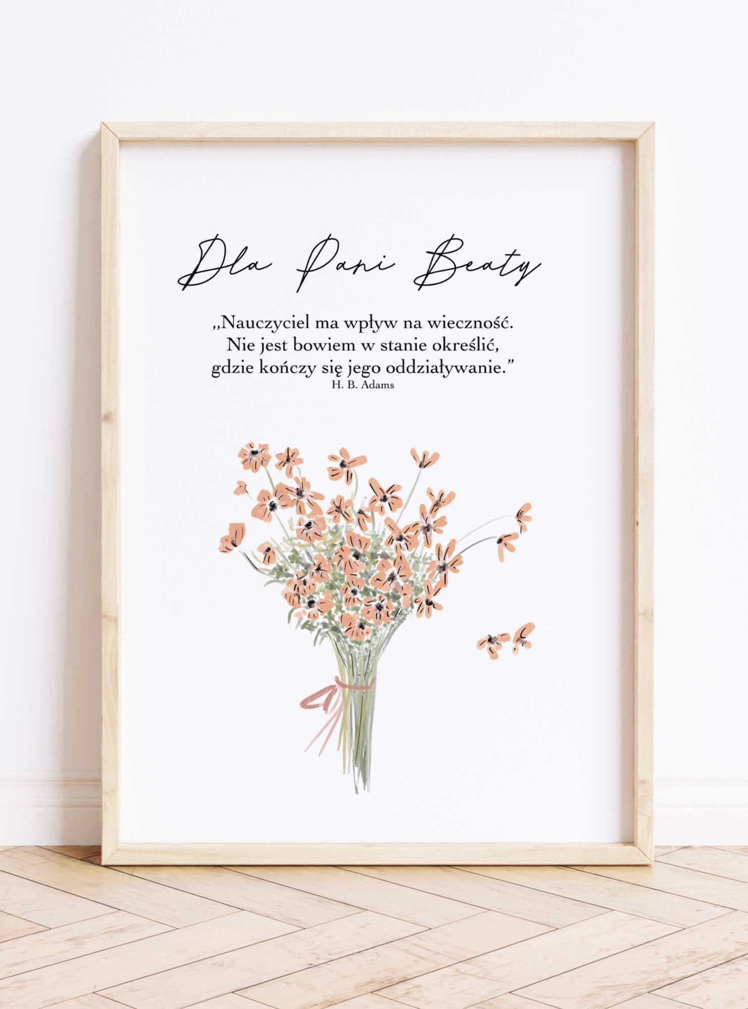 Wyjątkowy prezent z okazji Dnia Nauczyciela - personalizowany plakat 10x15cm