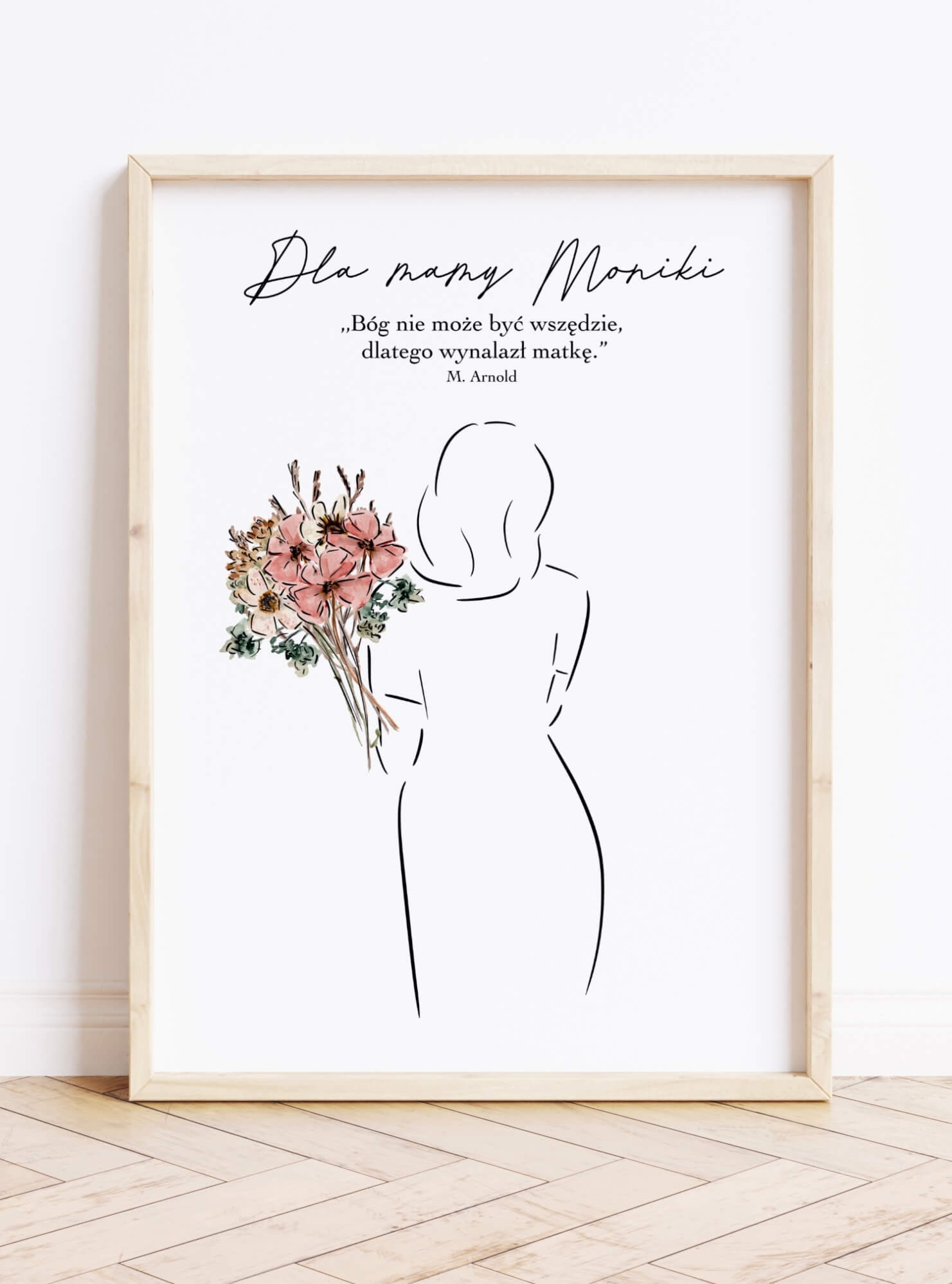 Subtelny prezent dla mamy - personalizowany prezent na Dzień Matki 10x15cm