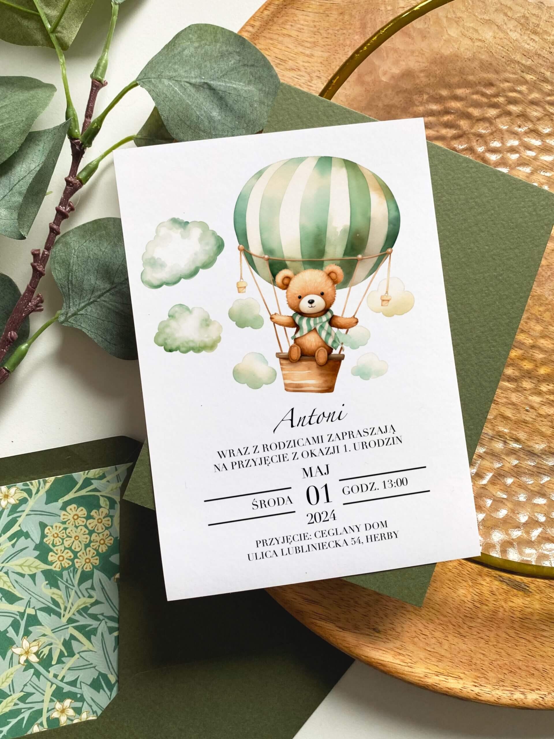 Zaproszenie na 2 urodziny chłopca