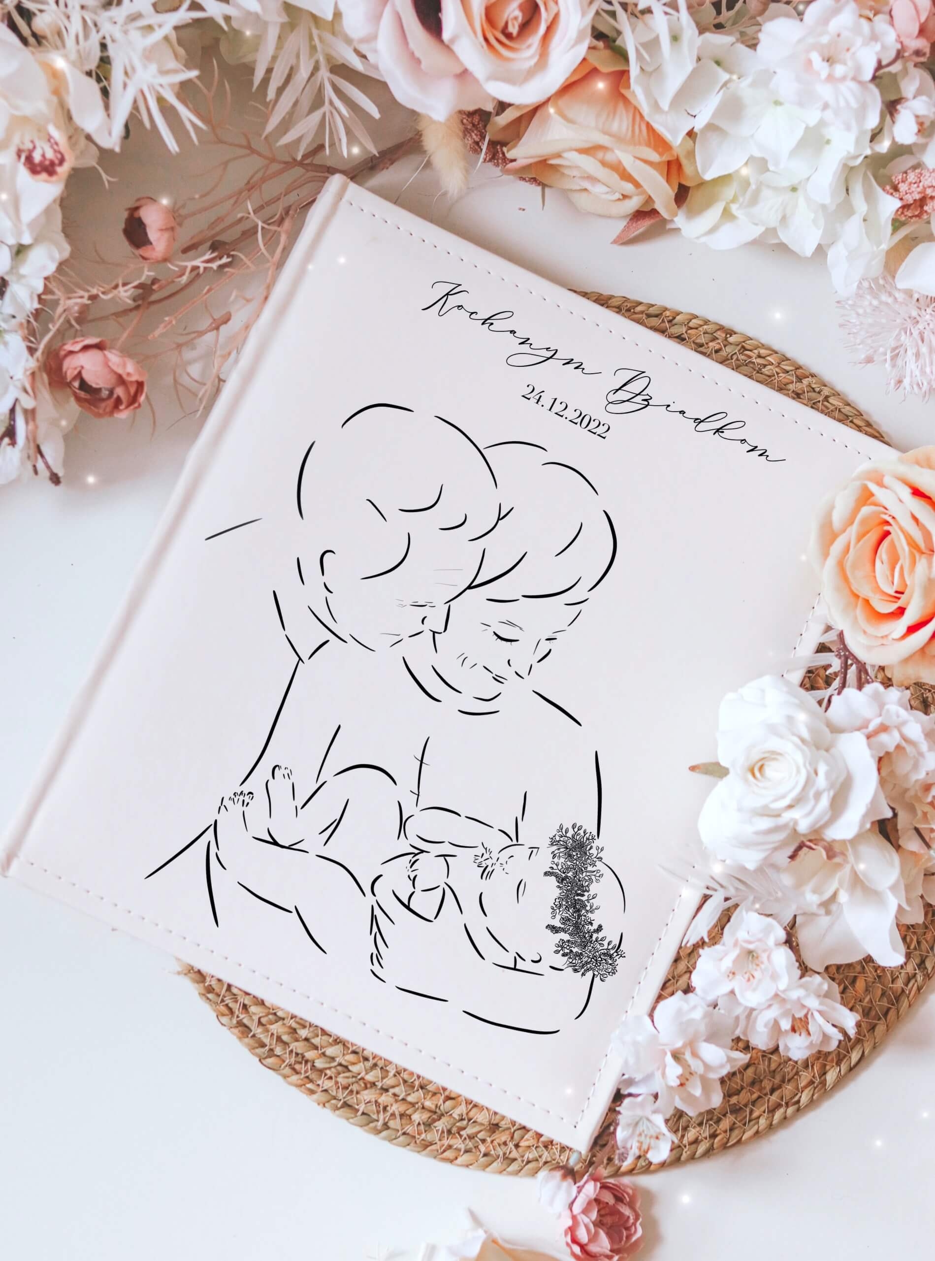 Personalizowany album dla dziadków- personalizowany prezent dla dziadków wnuczka/wnuczki