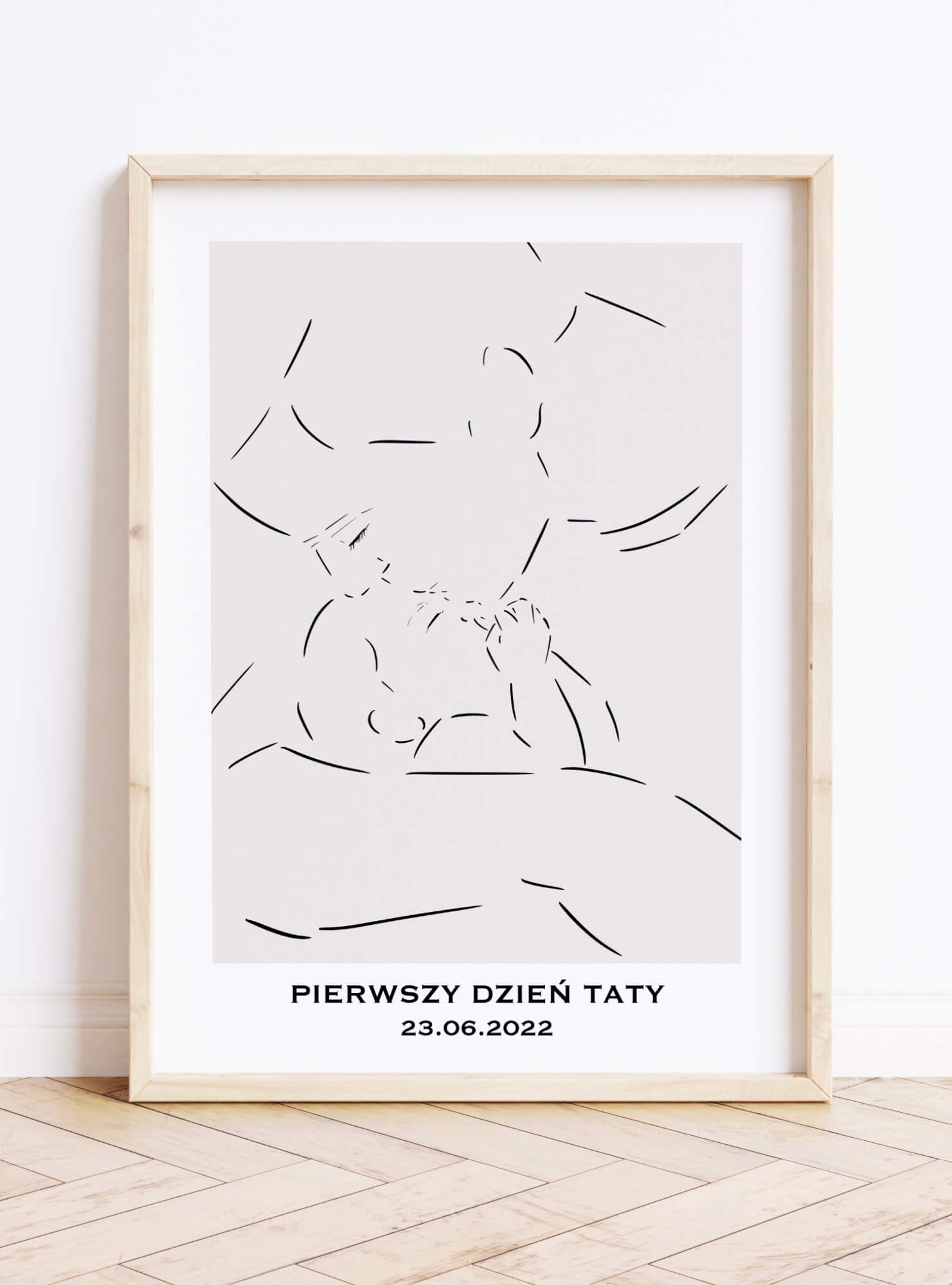 Prezent dla świeżo upieczonego taty - personalizowany plakat 10x15cm