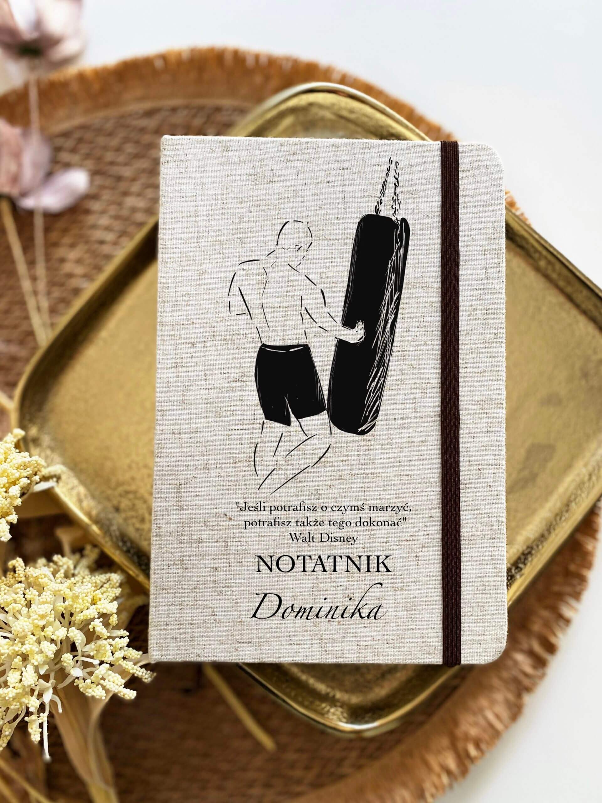 Prezent dla boksera - personalizowany notes dla boksera