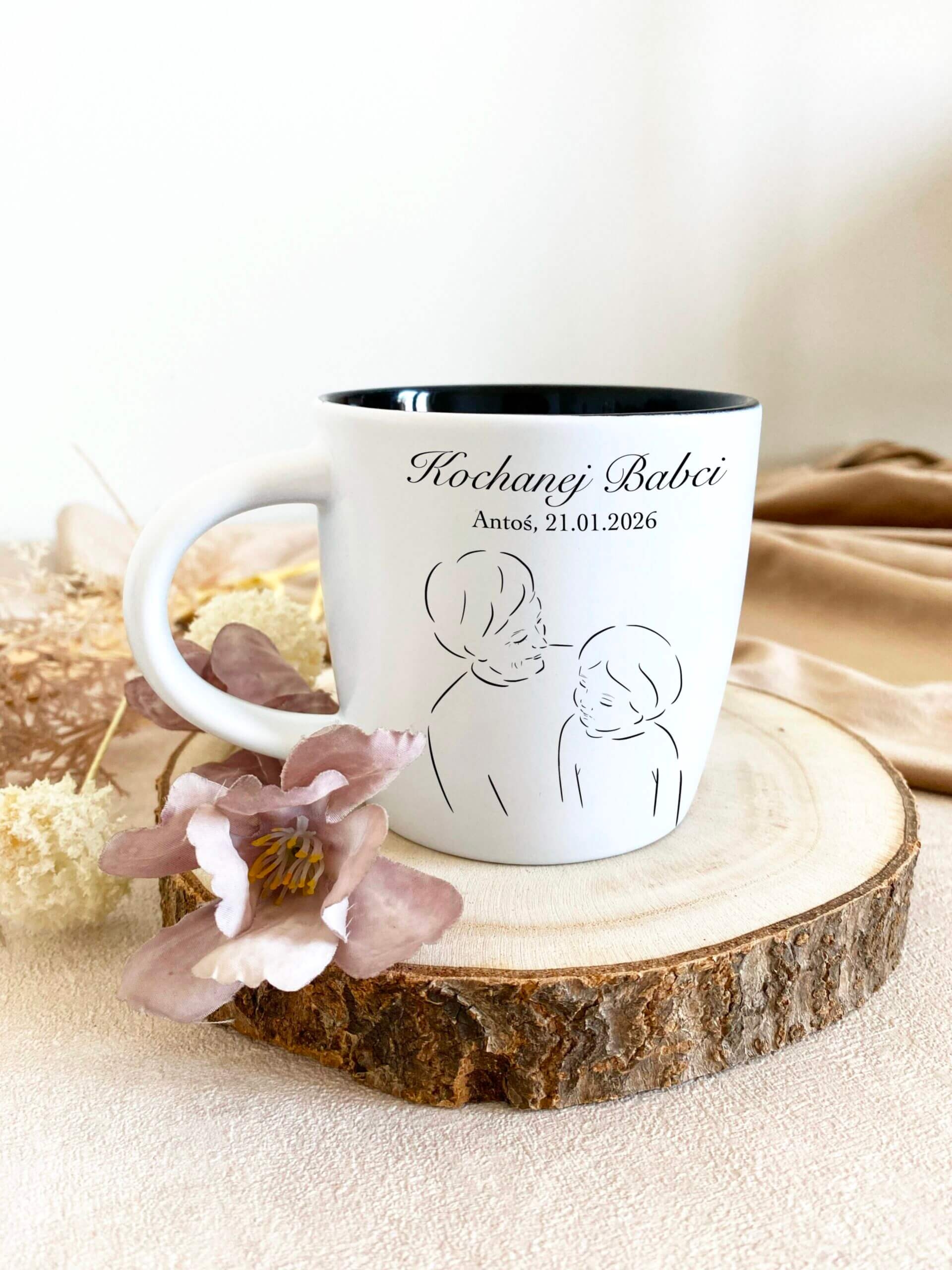 Kubek dla babci na święta od wnuka/wnuczki DZIEWCZYNKA