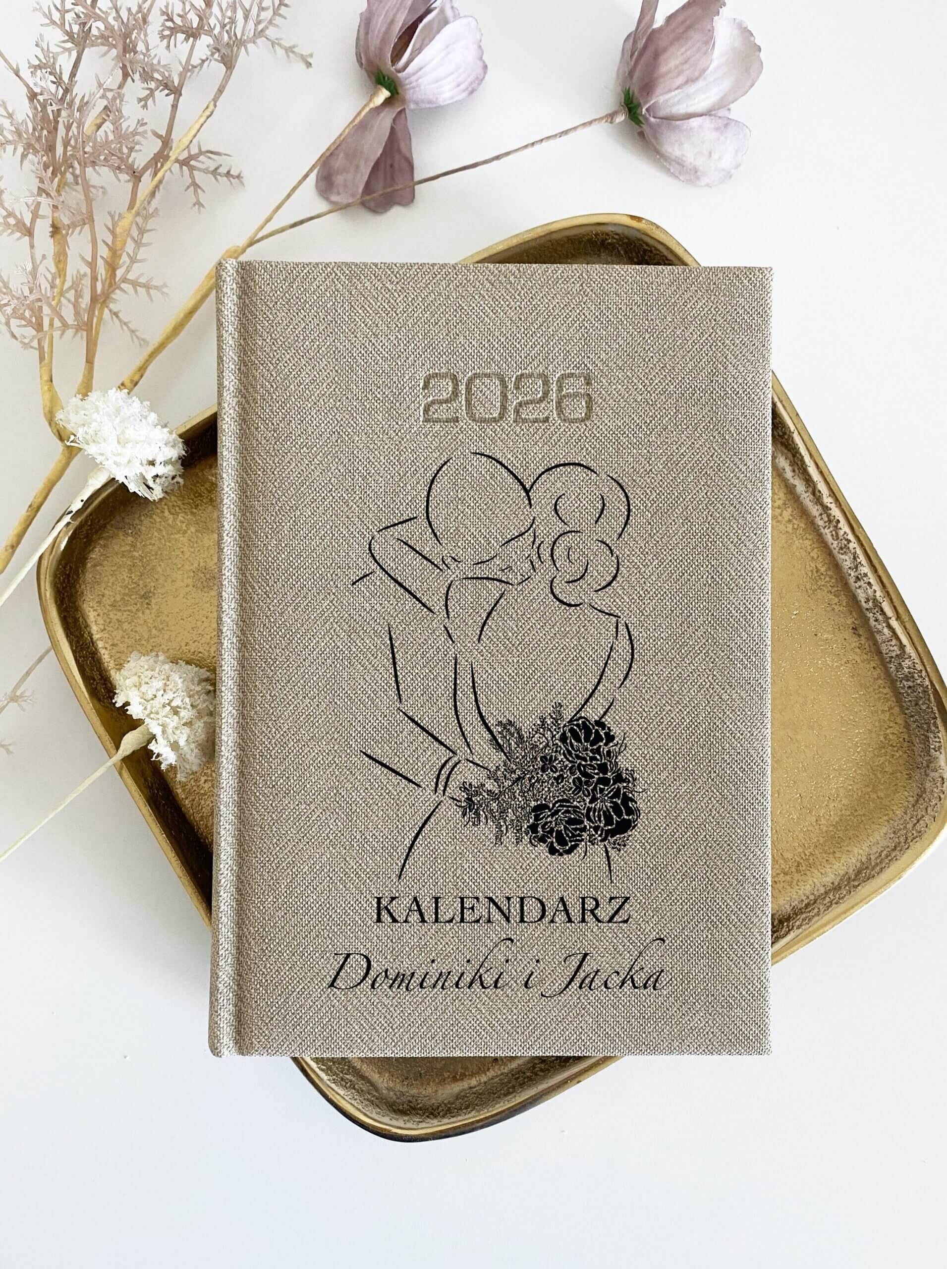 Personalizowany kalendarz na ślub 2026