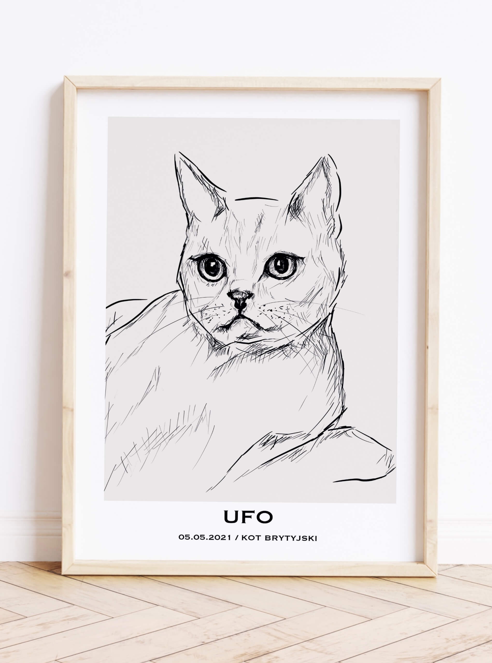 Prezent dla właściciela kota brytyjskiego - personalizowany plakat z kotem (KOT BRYTYJSKI) 10x15cm