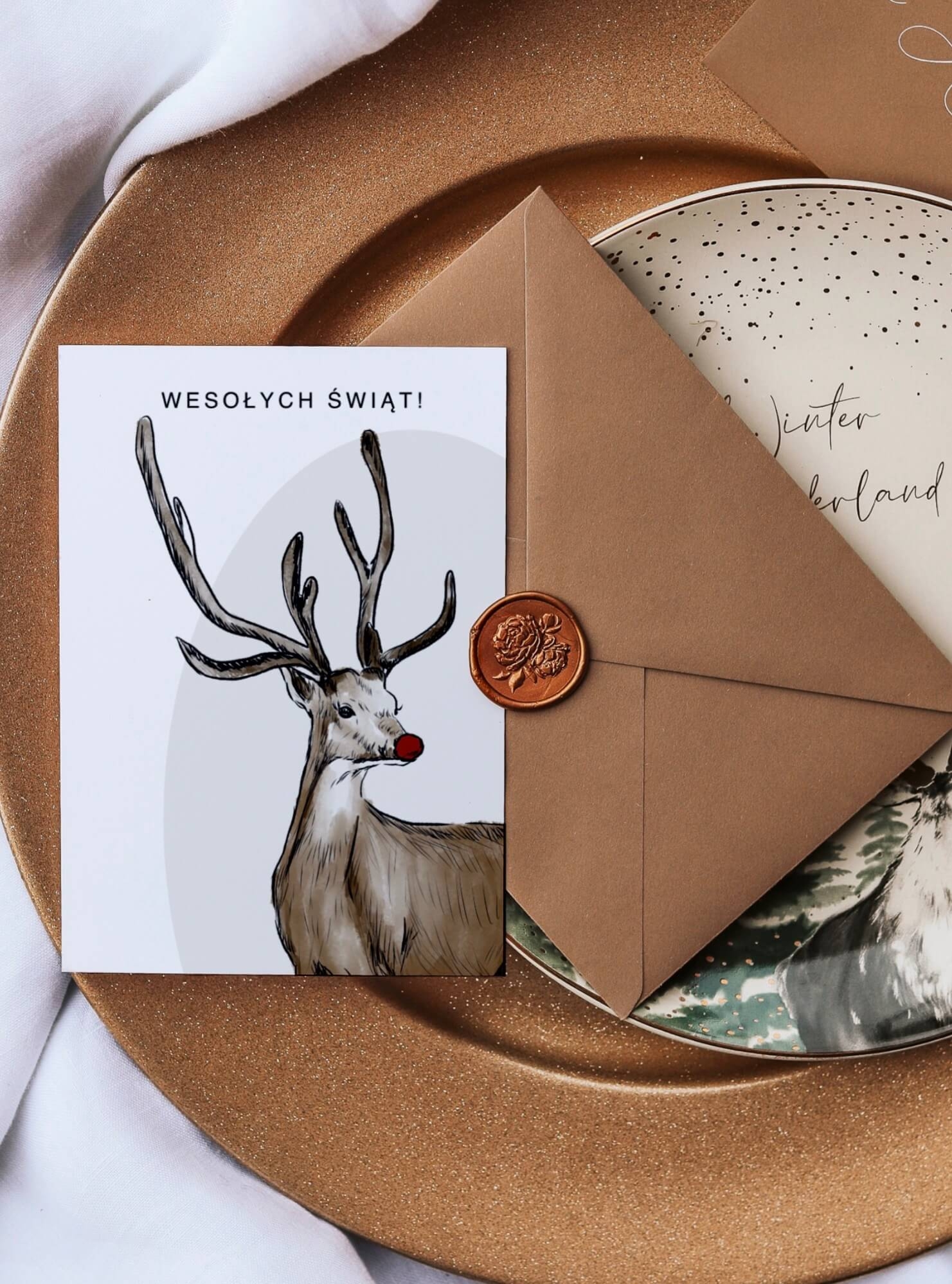 Firmowe kartki świąteczne - zestaw 50 sztuk kartek