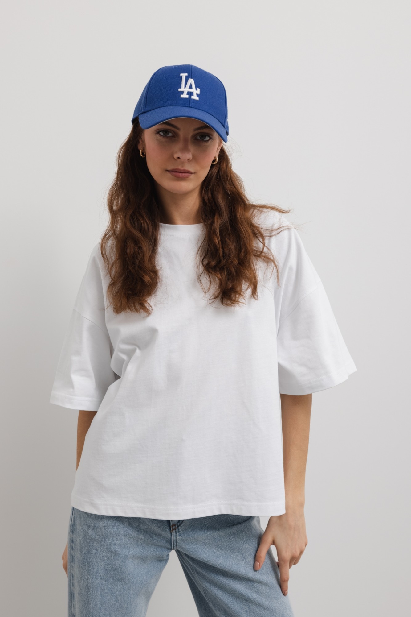 Tshirt typu oversize w kolorze BIAŁYM - ONLY