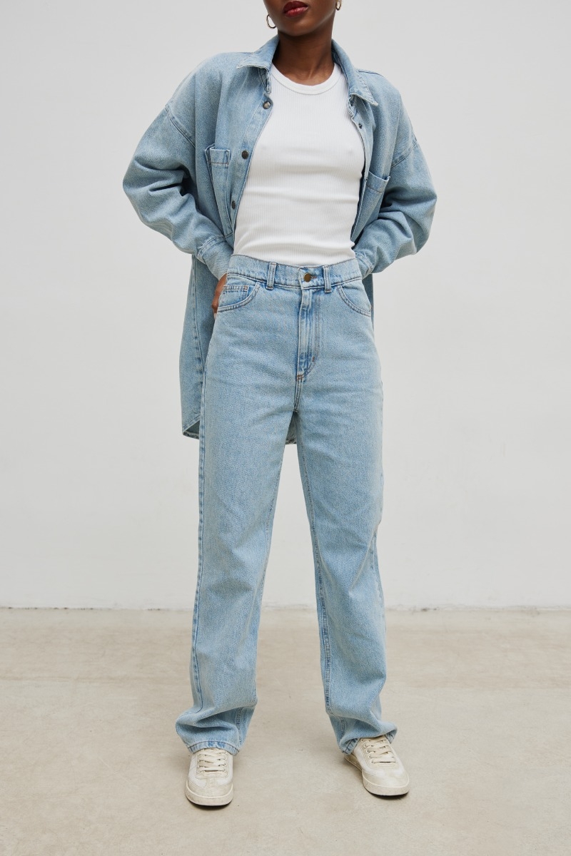 Spodnie typu relaxed fit w kolorze CLASSIC BLUE JEANS - MILES