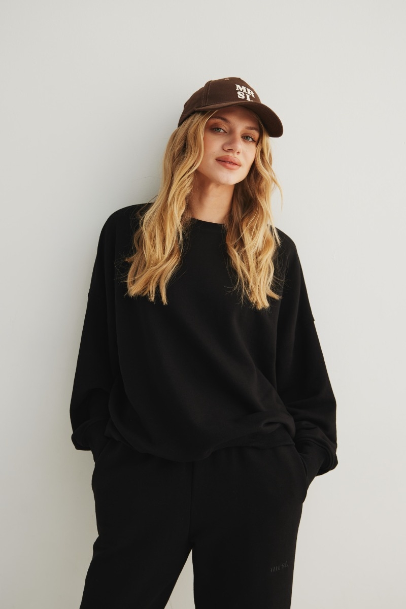 Bluza damska o kroju regular fit w kolorze TOTALLY BLACK