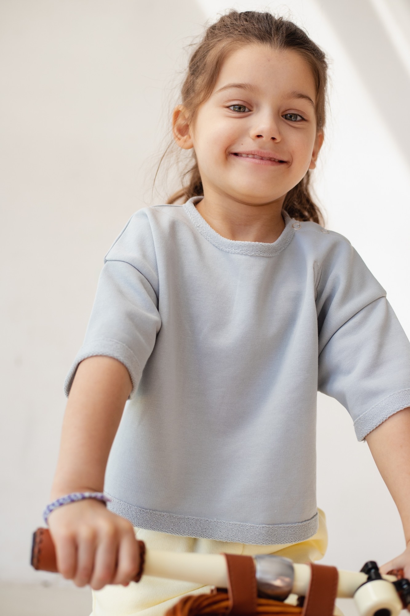 MINI bluzka w kolorze POWDER BLUE - DEMI-80-86 (12