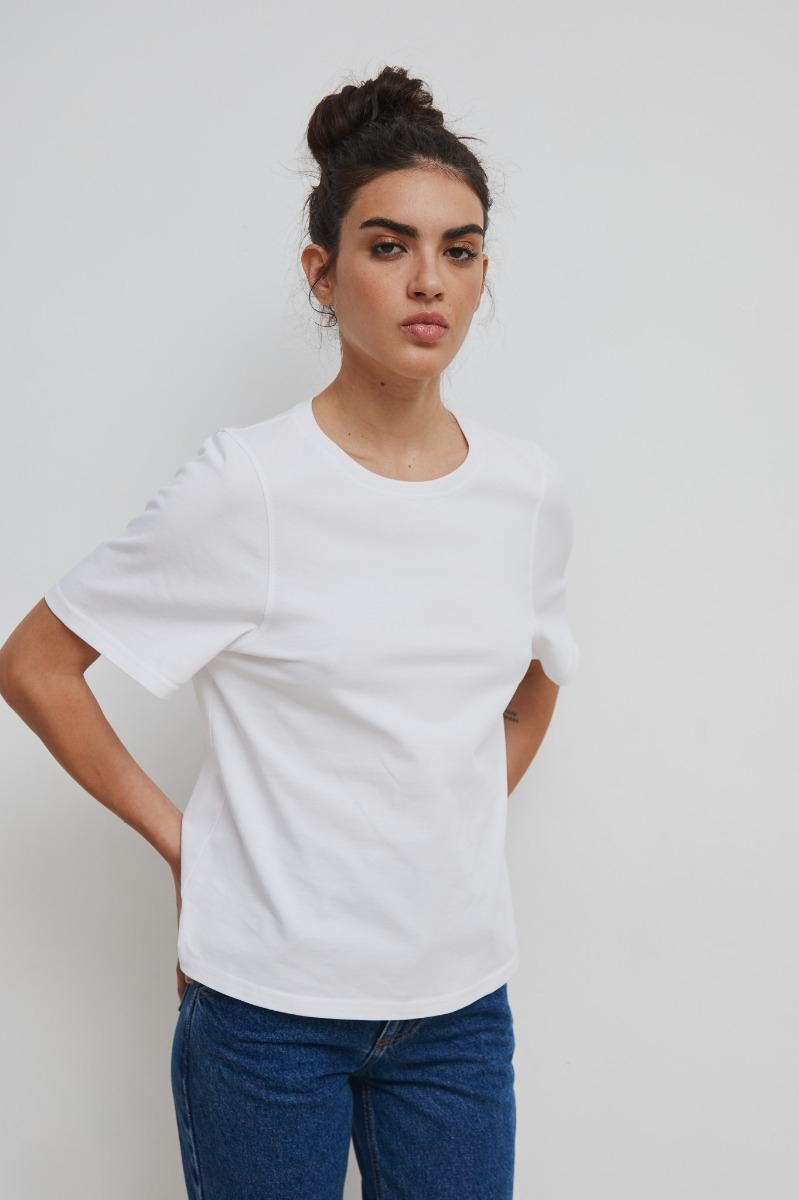 Damski T-Shirt w kolorze BIAŁYM