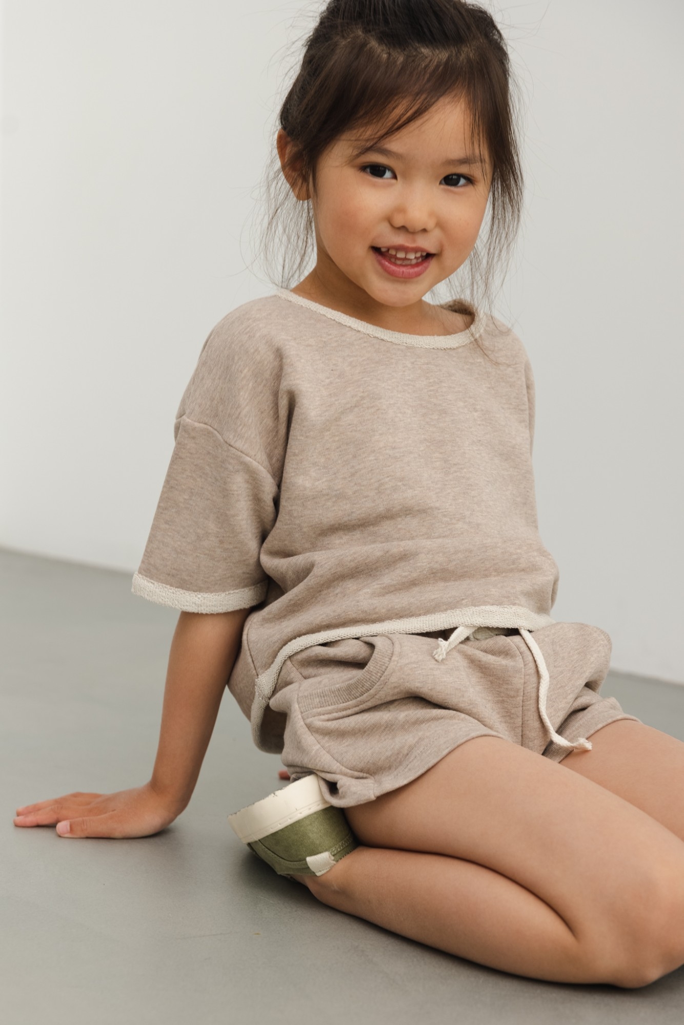 MINI bluzka w kolorze BEIGE MELANGE