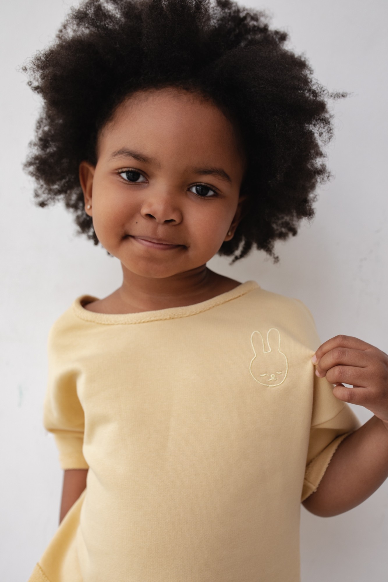 MINI bluzka w kolorze TRANSPARENT YELLOW