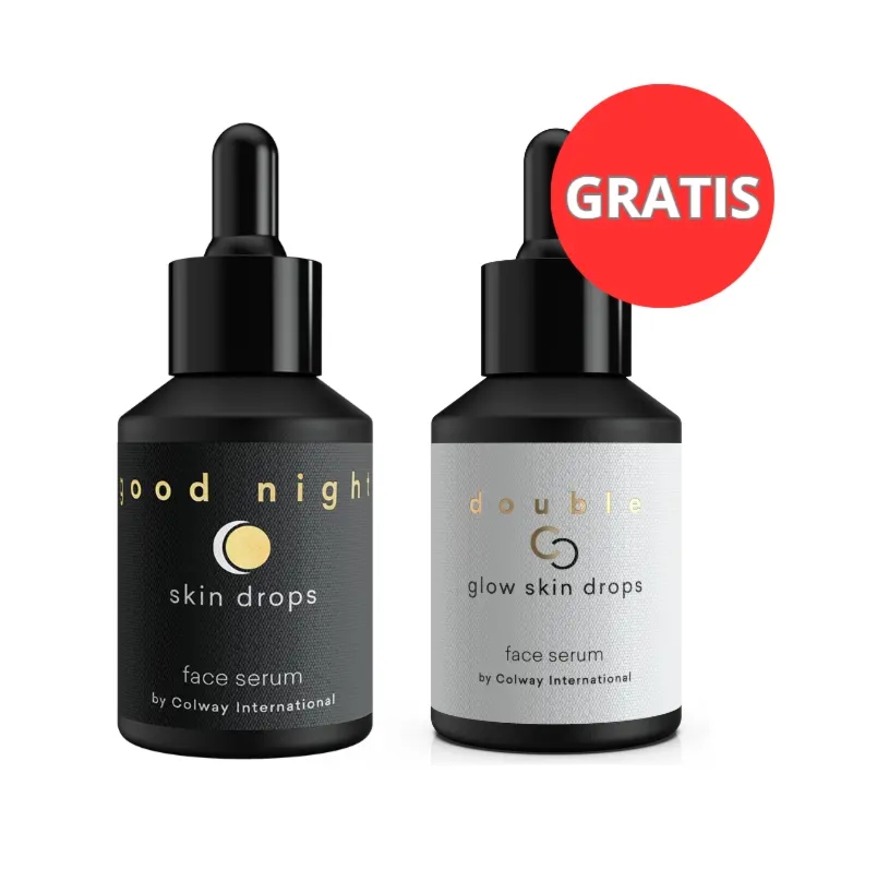 Good Night Skin Drops - Serum Na Noc + Double C Glow - Serum z witaminą C GRATIS - Zestaw