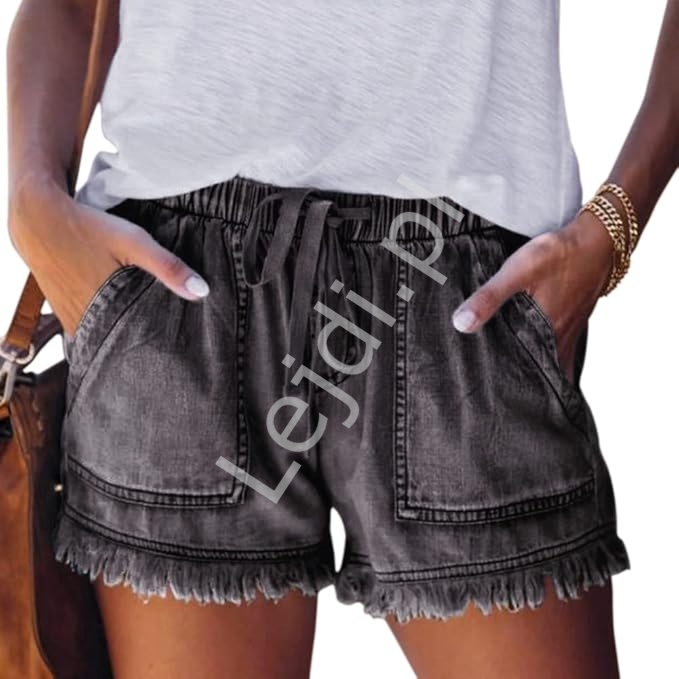 Spodenki jeansowe czarne