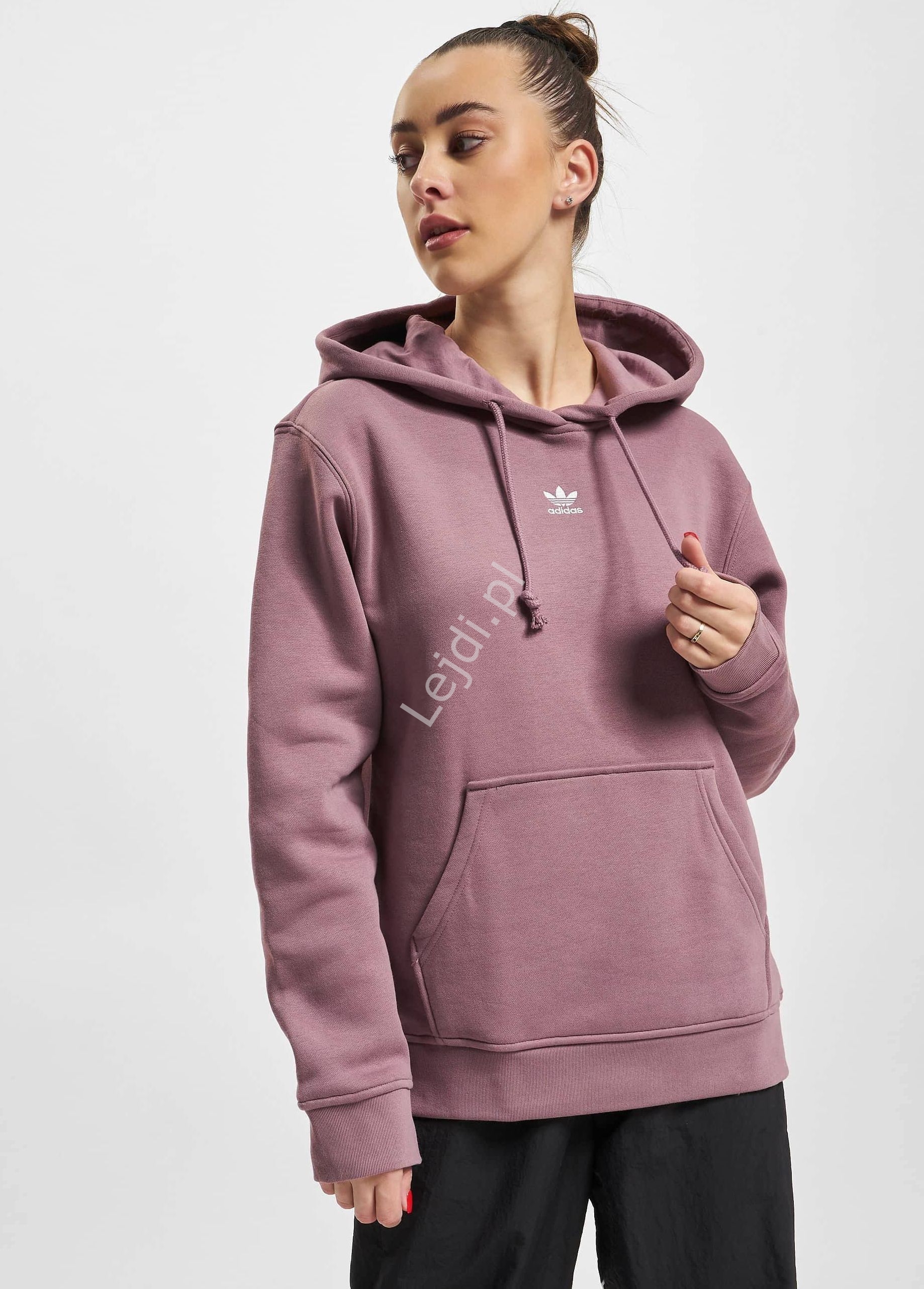 Image of Bluza hoodie z kapturem, capuccino Essentials Adidas