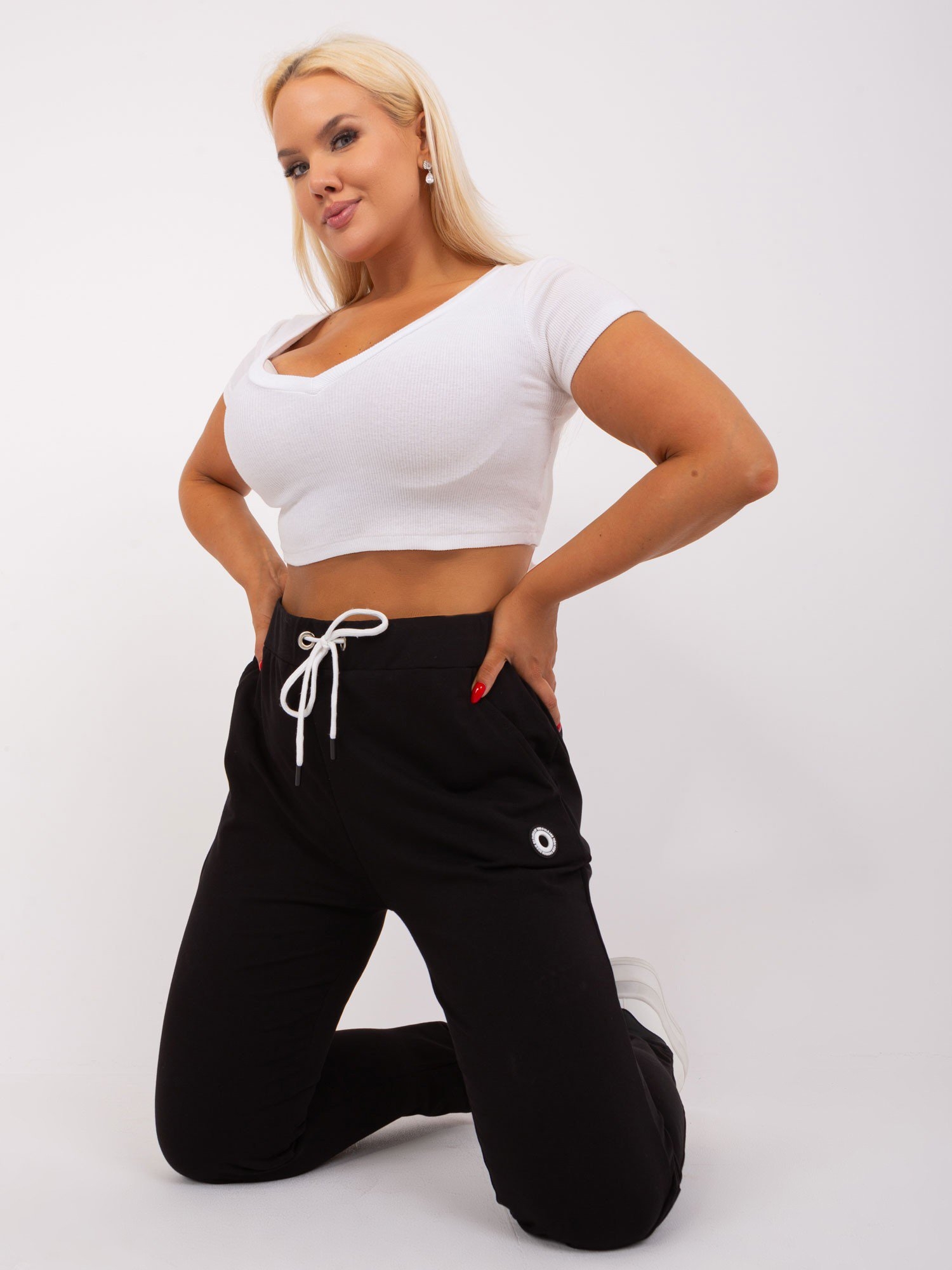 Image of Spodnie dresowe plus size