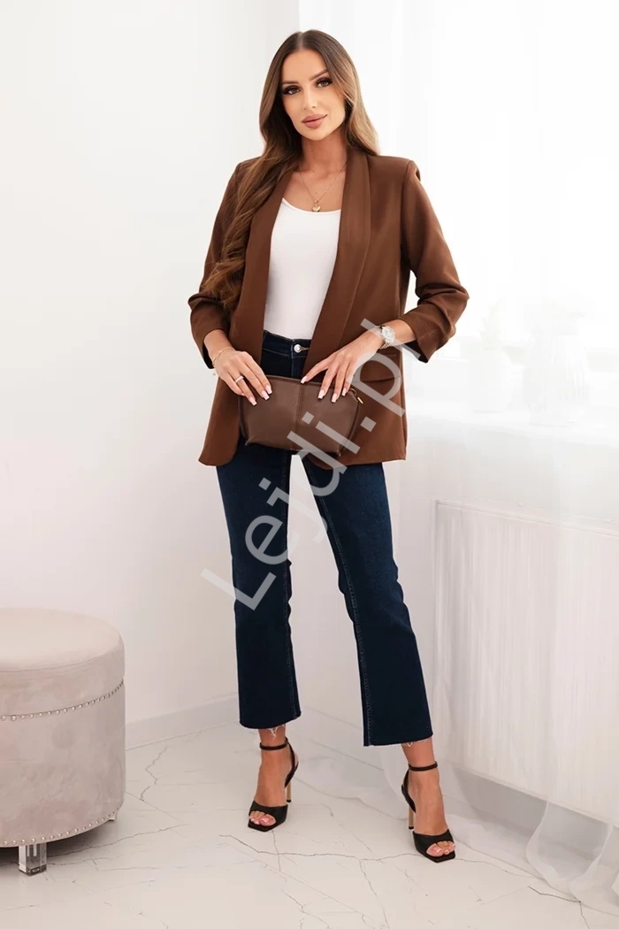 Marynarka z klapami elegancka 9165