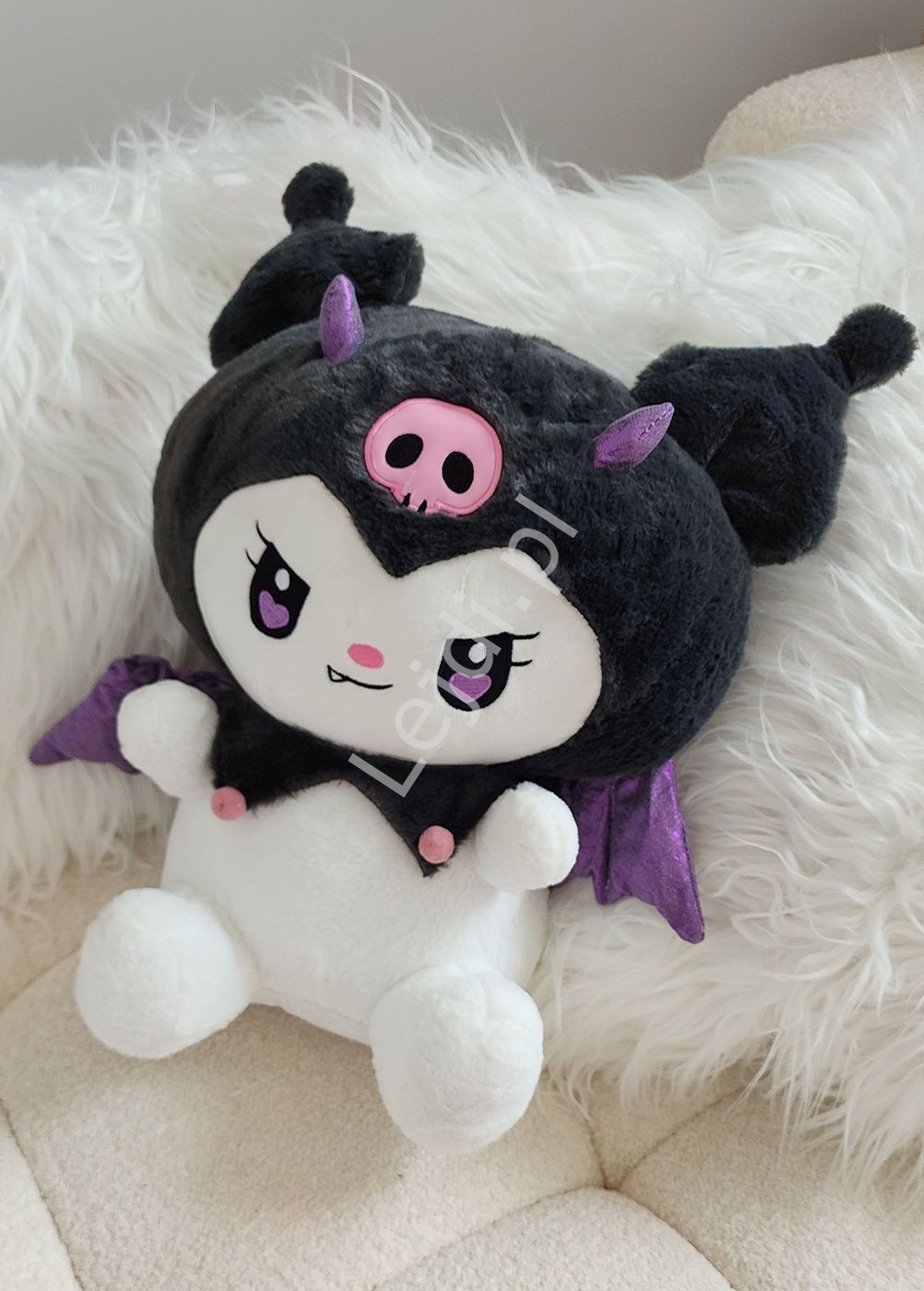 liczny zestaw kocyk + dua 60cm maskotka Kuromi