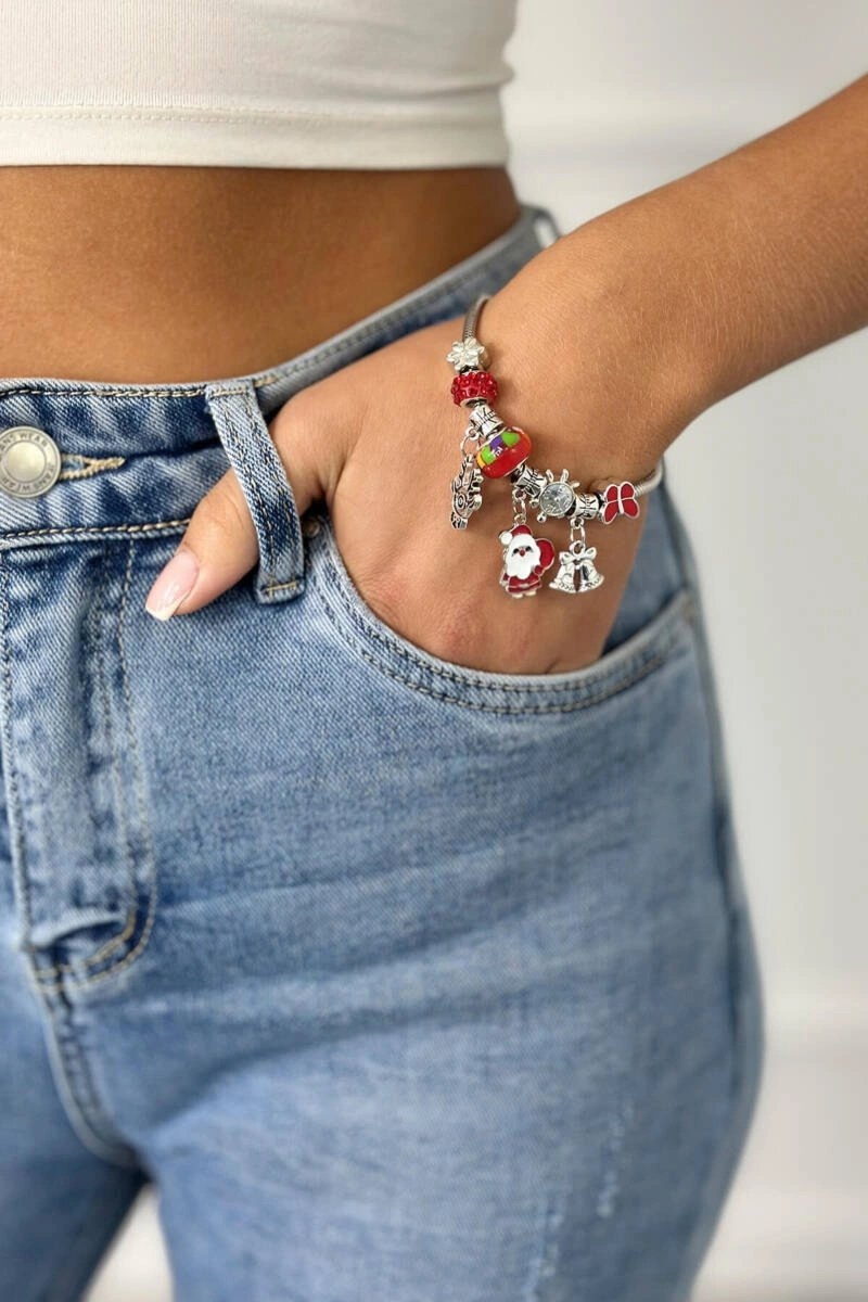 Bransoletka z motywem witecznym SL433-29 Mikoaj z Workiem