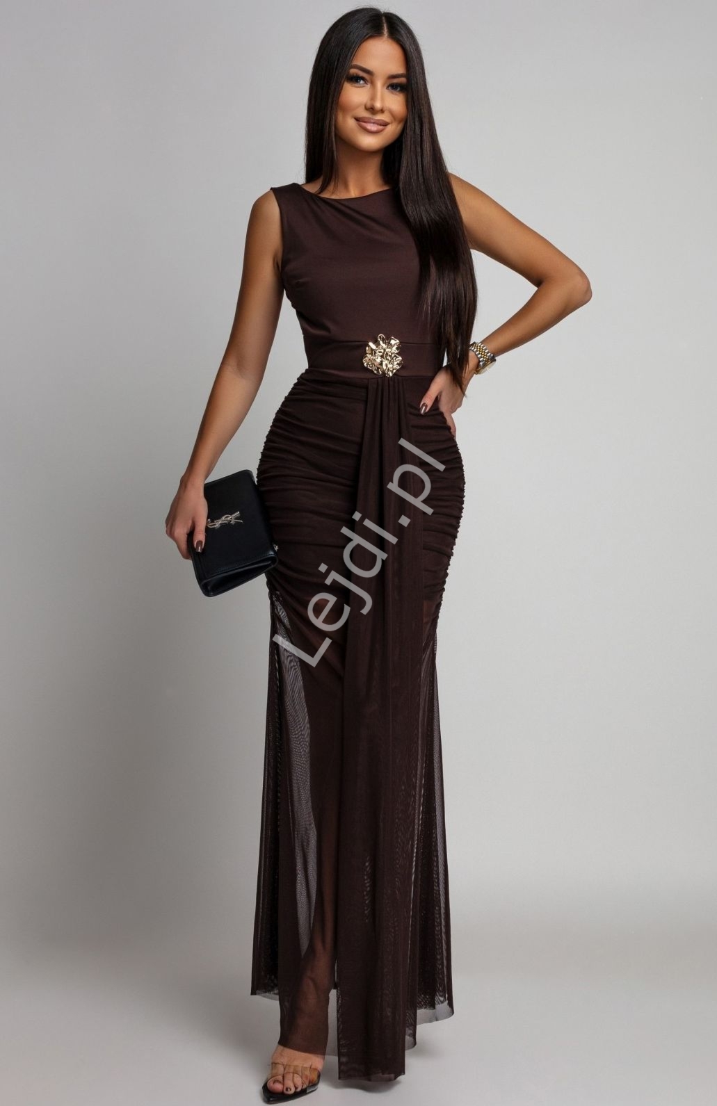 Sukienka wieczorowa na wesele, studniówkę z tiulem  11228