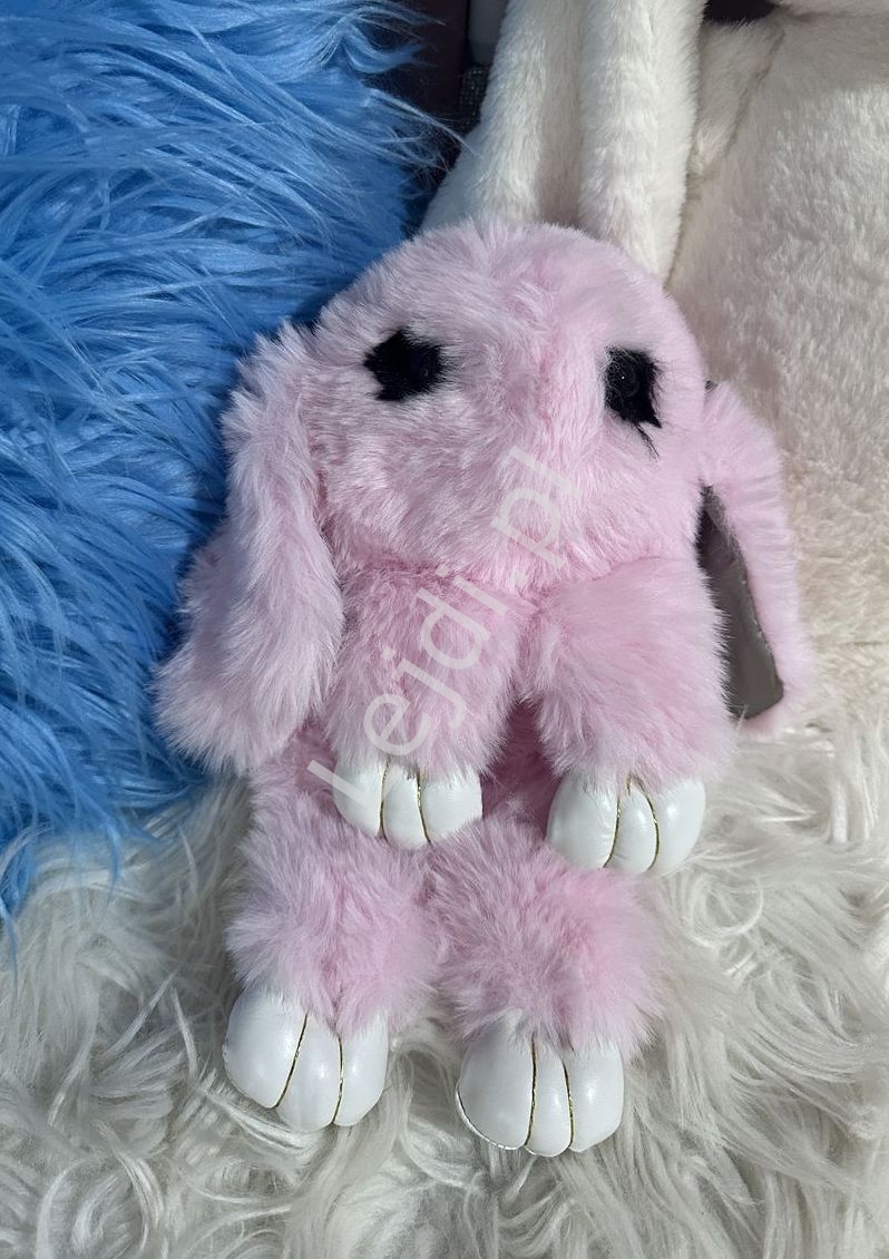Image of Torebeczka puchaty króliczek różowy prezent na Wielkanoc, Boże Narodzenie dla dziewczynki