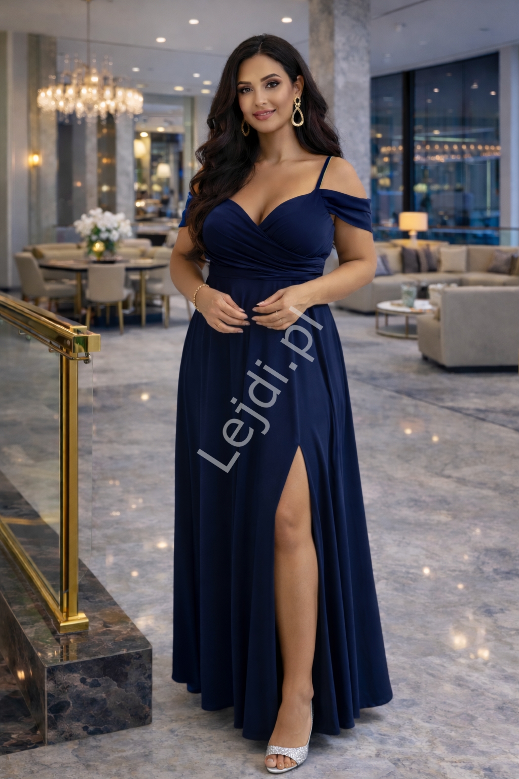 Sukienka na wesele, sylwestra, wesele granatowa 11171 Duet Walentina