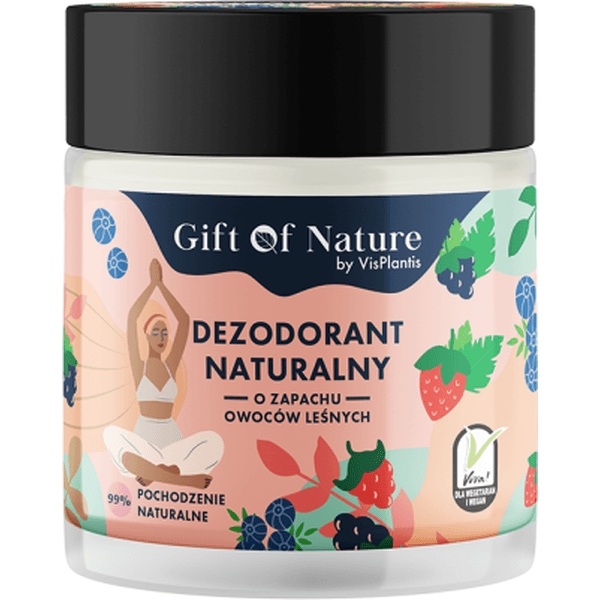 dezodorant naturalny w kremie o zapachu owoców leśnych, 75 ml
