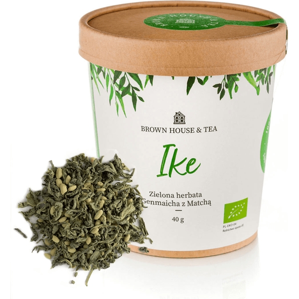 ike – organiczna zielona herbata z prażonym ryżem i matchą, 40 g