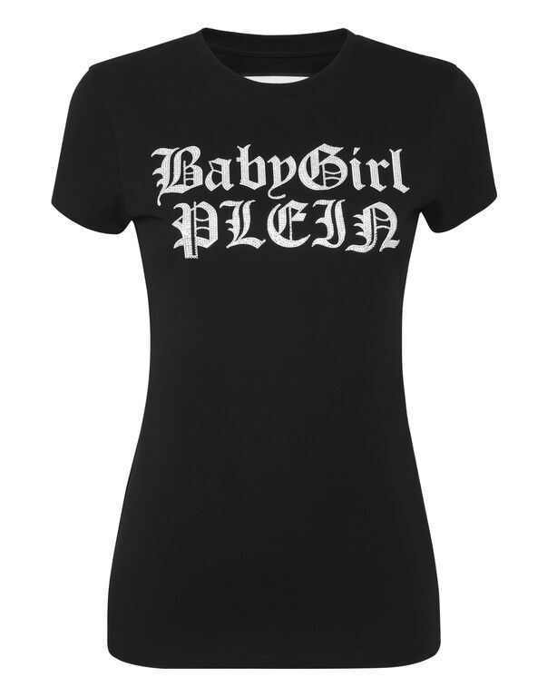 Philipp Plein - Tshirt Z Kryształowym Zdobieniem I Logo