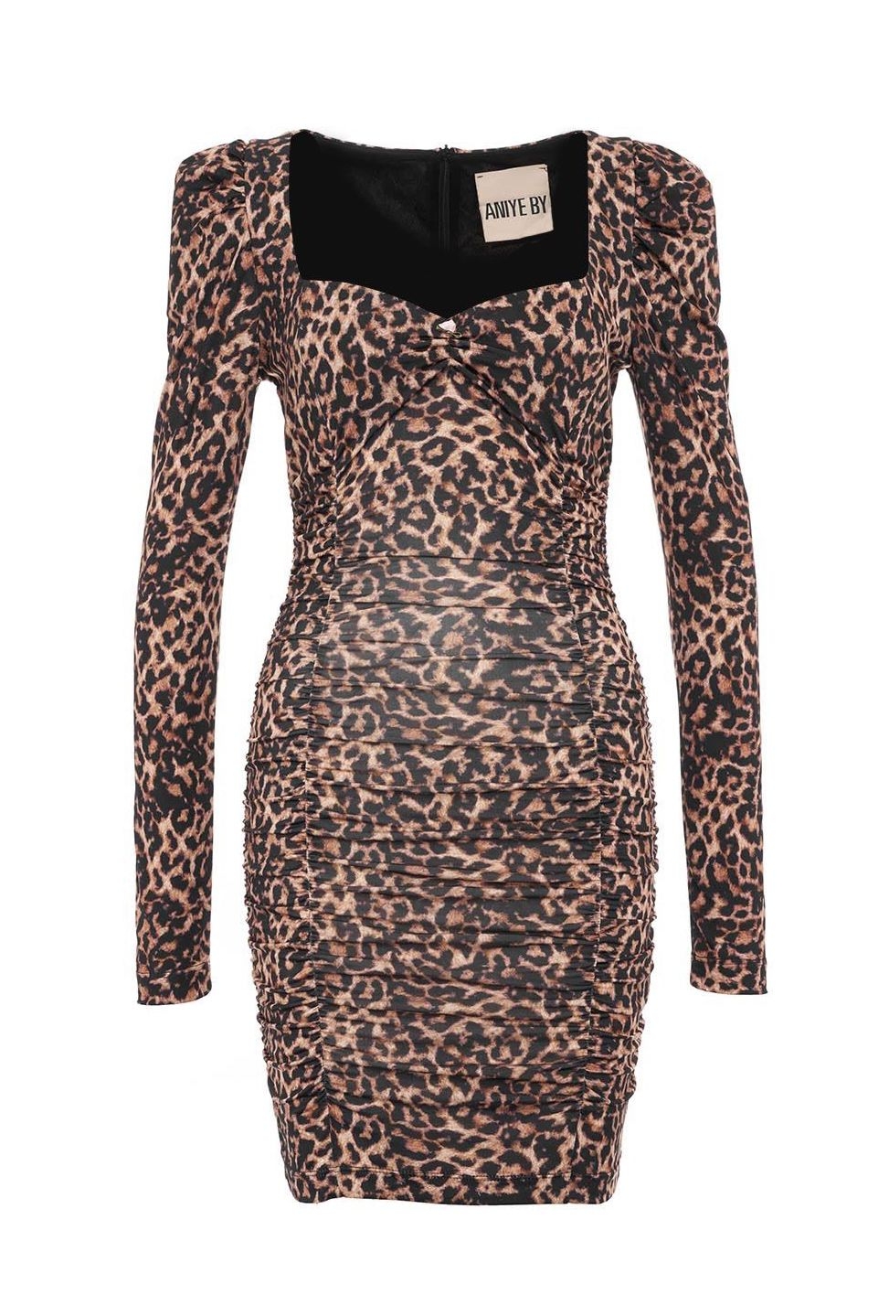 Aniye By - Sukienka Mini W Zwierzęcy Print 