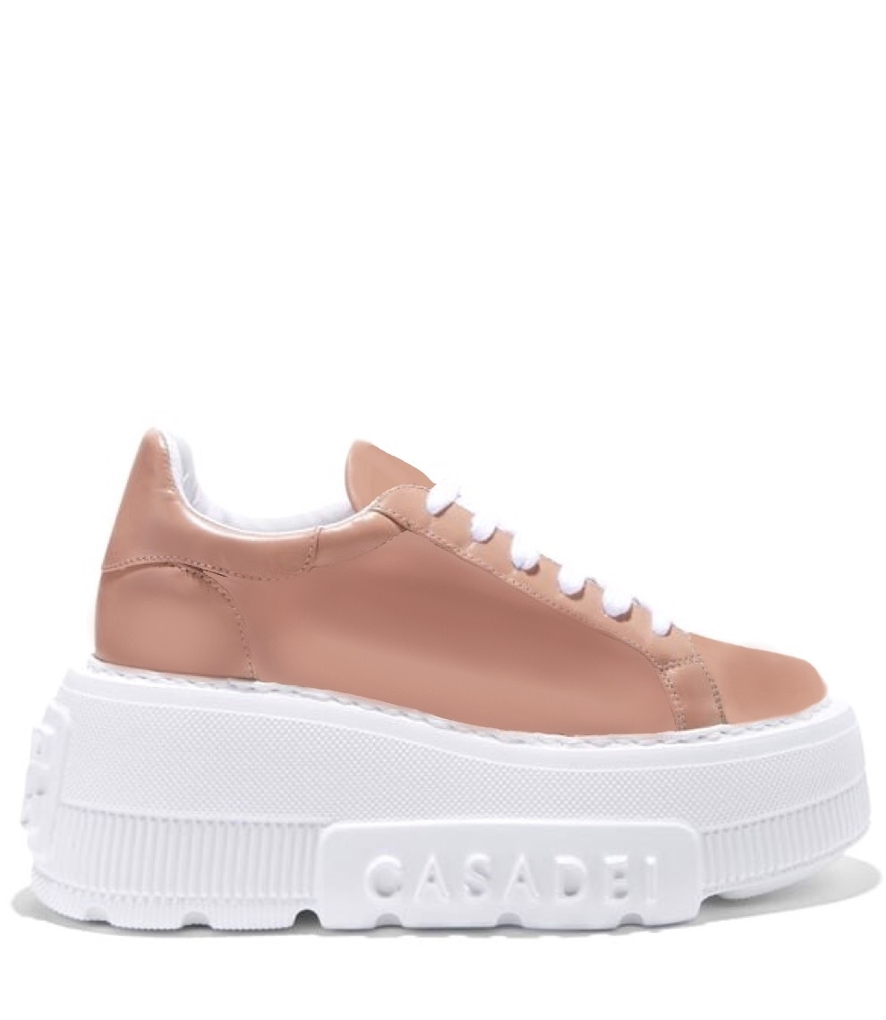Casadei - Sneakersy Na Platformie Z Logo 