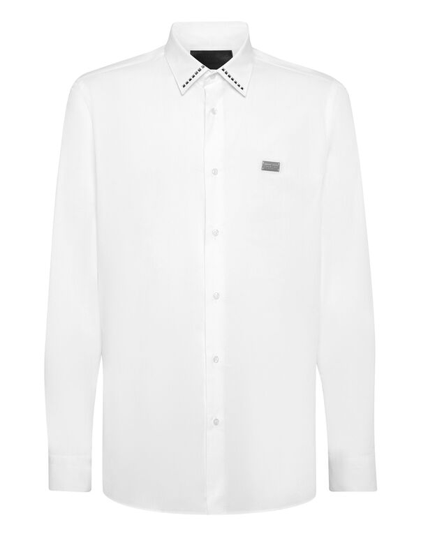 Philipp Plein Men - Elegancka Koszula Z Logo