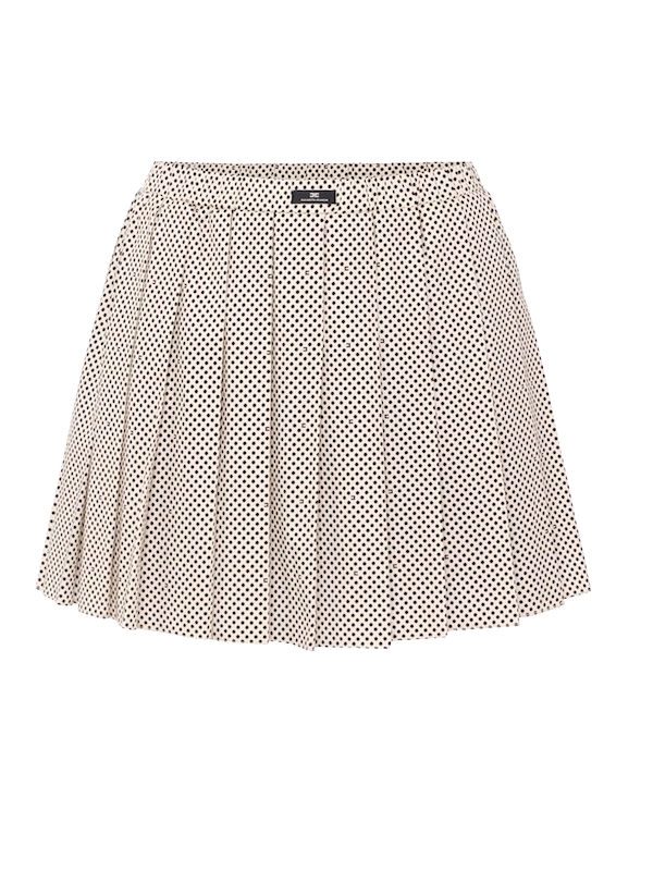 Elisabetta Franchi - Mini Spódnica Z Ozdobną Klamrą