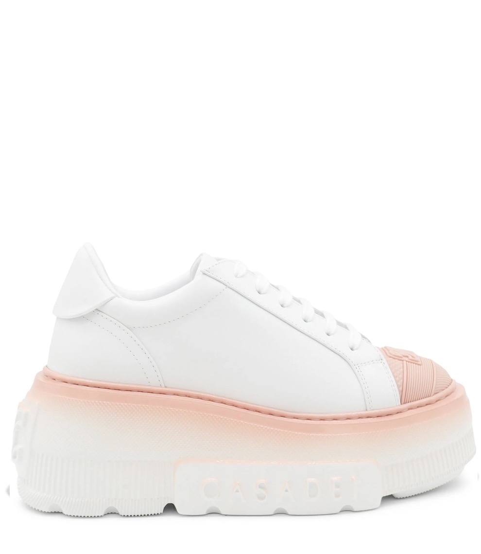 Casadei - Sneakersy Na Platformie Z Logo 