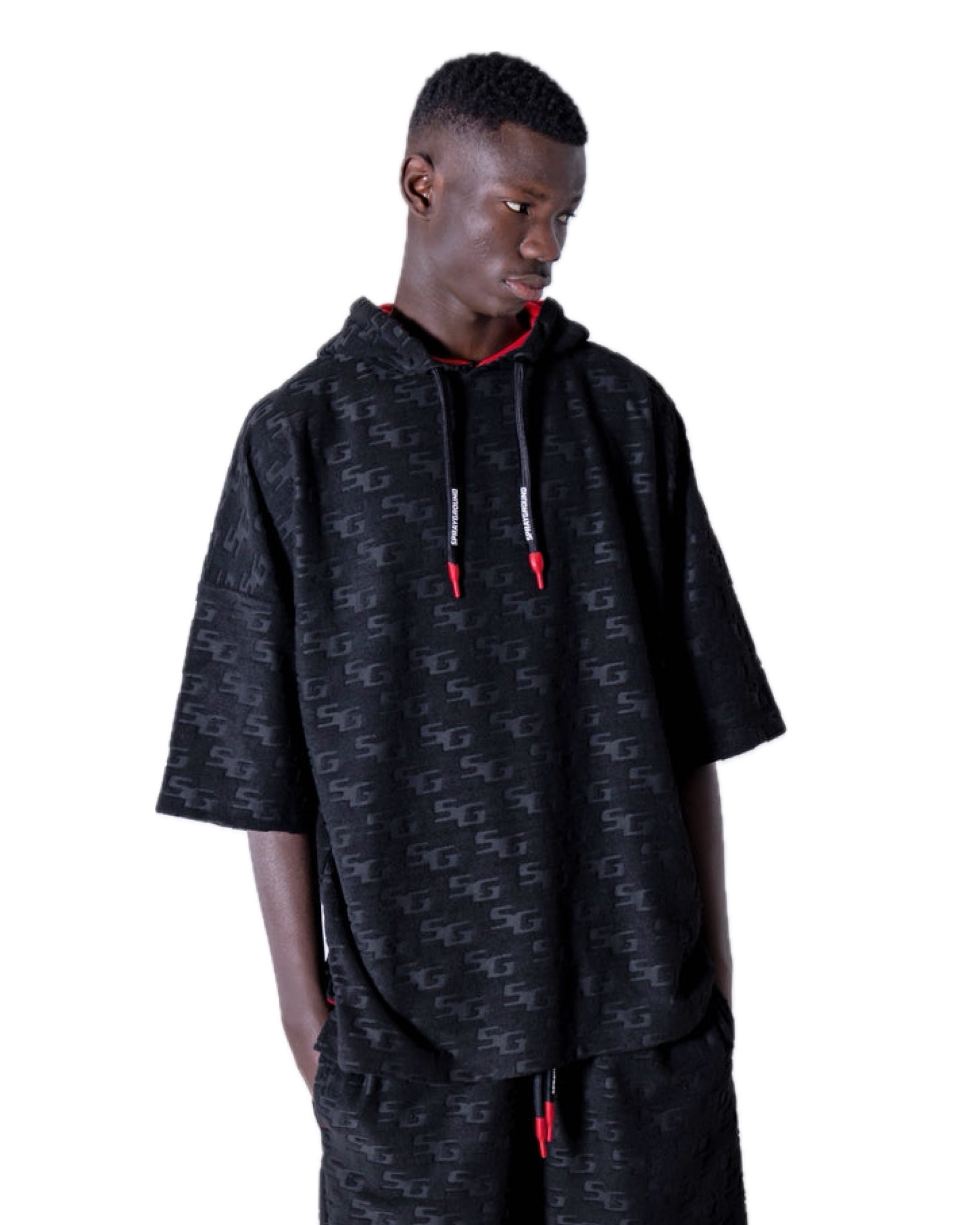 Sprayground Men - Tshirt Z Kapturem I Monogramem