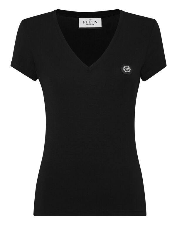 Philipp Plein - Tshirt Z Dekoltem V-Neck I Logo