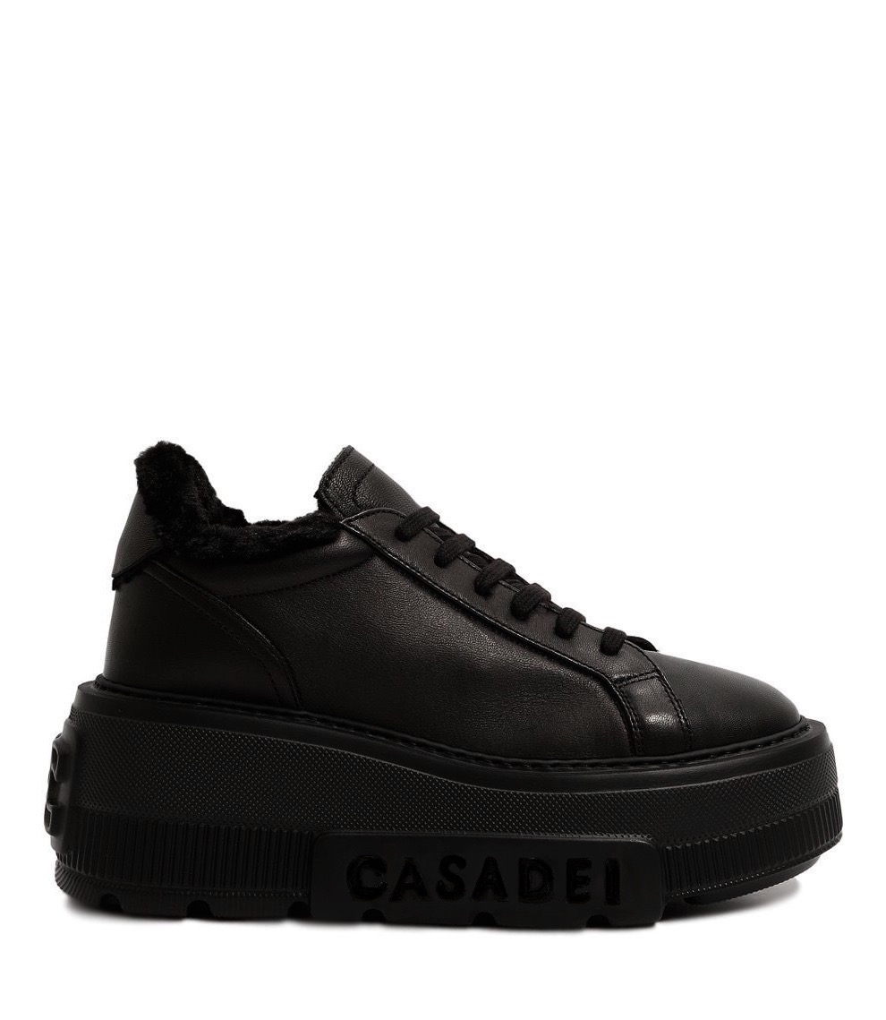 Casadei - Sneakersy Na Platformie Z Logo 