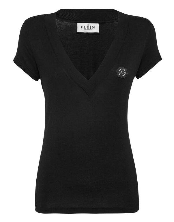 Philipp Plein - Tshirt Typu V-Neck Z Logo