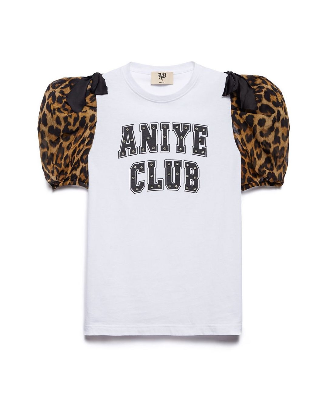 Aniye By - T-Shirt Z Logo I Ozdobnymi Rękawkami 