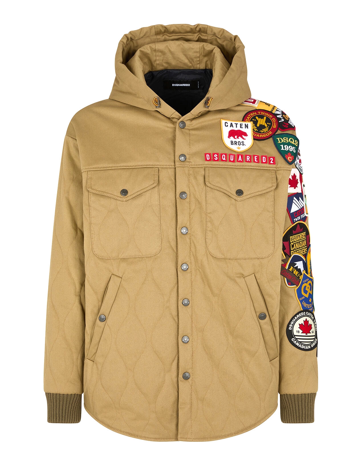 Dsquared2 Men - Pikowana Kurtka Z Naszywkami I Logo
