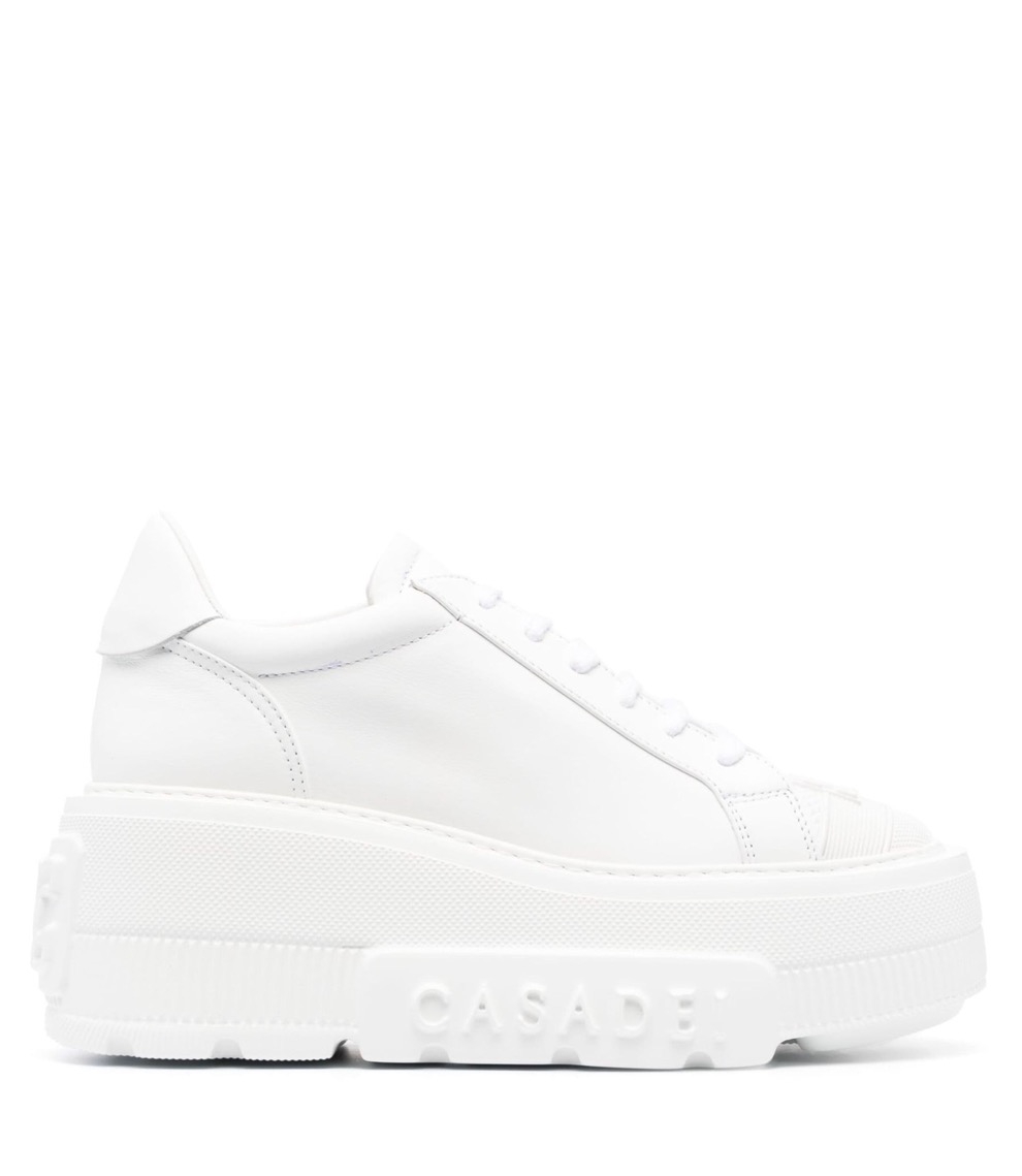 Casadei - Sneakersy Na Platformie Z Logo 