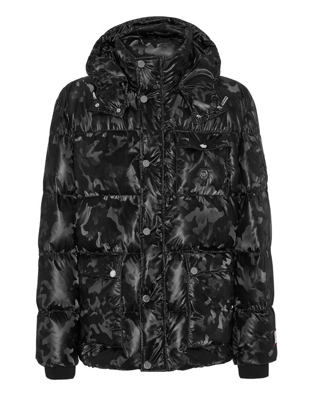 Philipp Plein Men - Puchowa Kurtka Z Logo