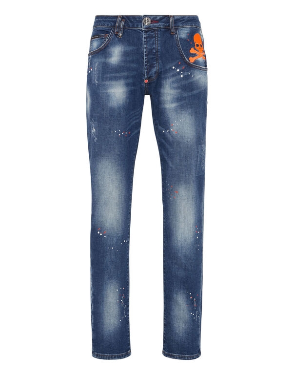 Philipp Plein Men - Jeansy Z Logo
