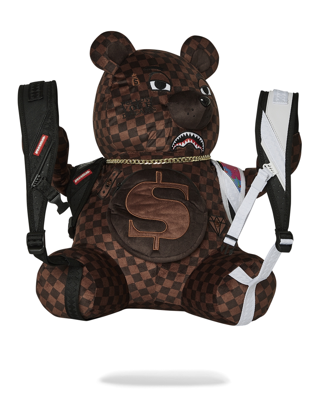 Sprayground Women - Plecak W Kształcie Pluszowego Misia Z Mini Plecakiem 