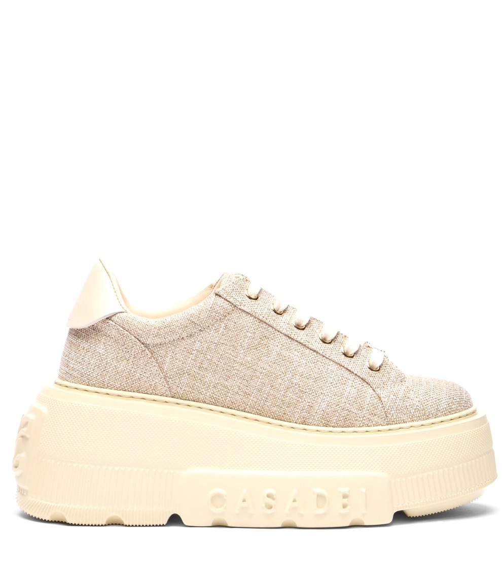 Casadei - Sneakersy Na Platformie Z Logo 