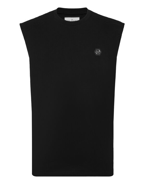 Philipp Plein Men - Tshirt Bez Rękawów Z Logo