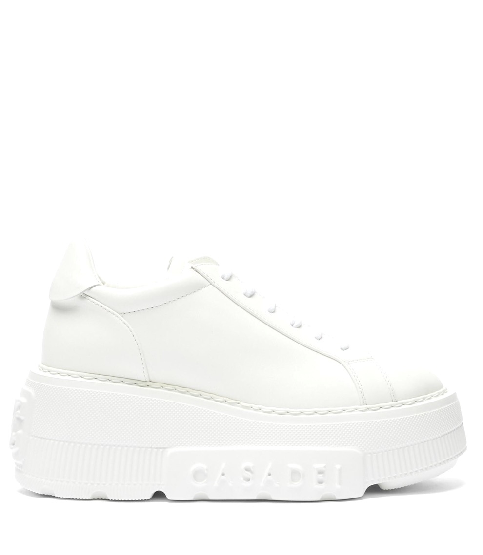 Casadei - Sneakersy Na Platformie Z Logo 